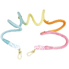 Croci Sorbetto Hundeleine aus farbigem Seil, Metallhaken, 210 x 1,3 cm