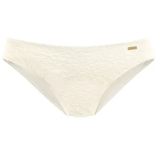 Buffalo Bikini-Hose »Bubble« mit floralem Strukturmuster, beige