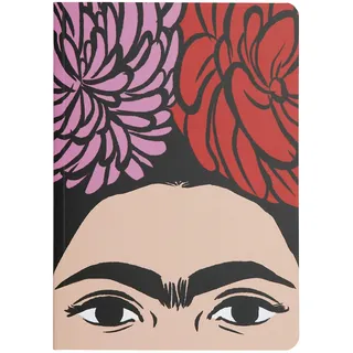 art&design24 I'm Frida A5 Notizbuch mit Frida Kahlo Gesicht, Format 15 x 21 cm, Notizbuchseiten 100 gepunktete Blätter, Blätter aus ökologischem Papier, Made in Italy