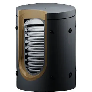 Pufferspeicher 600 Liter mit Isolierung Typ HPS 600 - Grau