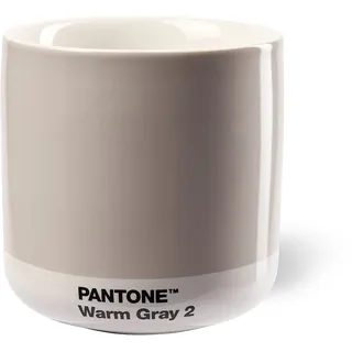 Pantone Porzellan Latte Macchiato Thermobecher, 220ml, Warm Gray 2 C, 101020002, One Size