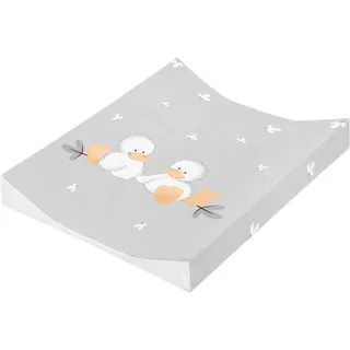 Julius Zöllner® 2-Keil Wickelauflage 50x65 cm - weiche Wickelunterlage - Baby Wickeltischauflage - Folie, wasserdicht & abwischbar - Made in Germany - OEKO-TEX Standard 100 - Quack