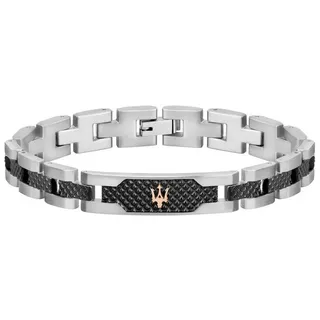Maserati Herrenarmband Edelstahl grau PVD JM419ASC01 One Size