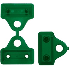 TENAX Clips 5 cm Grün, Schachtel mit 12 Clips, Clips zur Befestigung von gewebten Netzen als Sichtschutz und Schattenspender