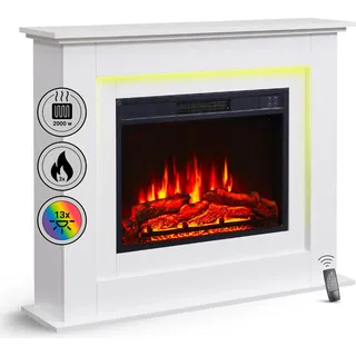 Elektrokamin BALDERIA Finn - Standkamin - Weiss - Weiß
