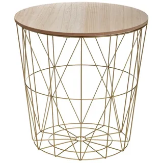 Atmosphera Beistelltisch "kumi" goldfarben d40cm - Atmosphera créateur d'intérieur - Gold