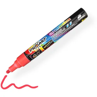 LEVIATAN - Kreidemarker | Kreidestifte für Fenster | Flüssigkreidestift | Tafelstift Abwaschbar| Glasstift | Rundspitze 2-3mm (Rot)