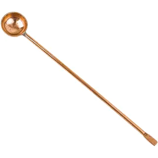NKlaus praktischer Kupfer-Löffel 12 cm zum genauen Dosieren von Weihrauch | Perfekt für genaues Dosieren von Weihrauch, Durchmesser: 1,5cm, Gewicht: 8g, copper spoon
