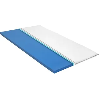 Matratzenauflage 160x200 cm viskoelastischer Memory-Schaum 6 cm - Weiß
