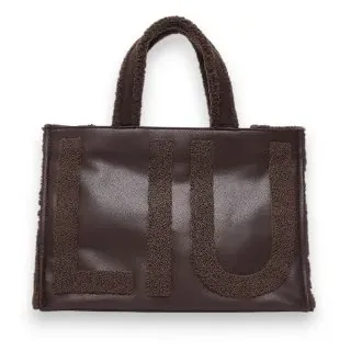 Liu Jo für Damen. 2F6037-E0021 Große braune Tote-Tasche mit Logo (OSFA), Lässig, Polyester