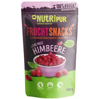 NutriPur gefriergetrocknete Früchte, Himbeeren Früchte 100 g