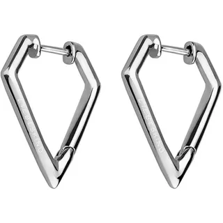 Liebeskind Berlin Creolen LJ-0046-E-22 Edelstahl mattiert silber 375