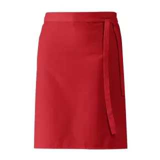 Leiber Vorbinder Schürze, ca. 60 x 80 cm, unisex, Schürze ideal für das Bistro, Farbe: rot, Größe 34