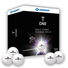 Schildkröt Tischtennisball T-One, Trainingsball in Poly 40+ Qualität, 120 Stk. im Großkarton, weiß, 608522