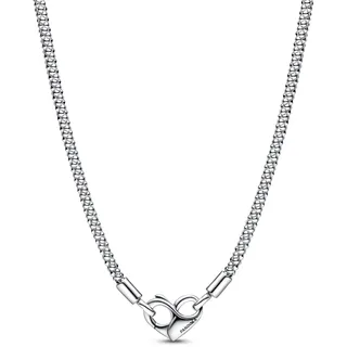 Pandora Gliederhalskette mit Nieten Silber 45cm
