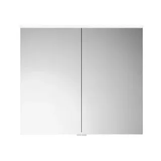 burgbad Eqio Spiegelschrank mit LED-Aufsatzleuchte, 2-türig, 900x800x170mm, SPGS090F2009, Korpus: Weiß Hochglanz