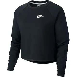 Nike Damen Long Sleeved T-Shirt W NSW TCH FLC Crew, Black/White, XS, BV3451