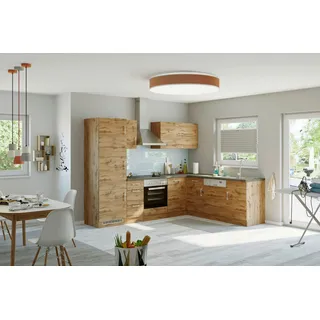 Held Winkelküche Sorrento L-Form 270 x 210 cm braun