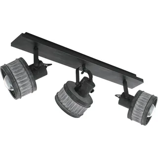 EGLO Turrock 3 flammig Deckenstrahler Metall Schwarz/Grau-Patina