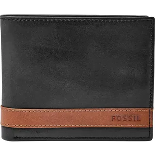 Fossil Herren Flip Id Bifold Reisezubehör-Faltbare Brieftasche, Quinn Black, Einheitsgröße