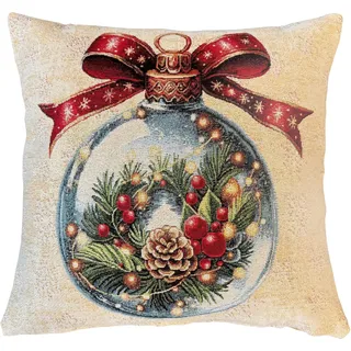 HOME WOHNIDEEN Dekokissen CHRISTMAS BALL 45 x 45 cm Bunt