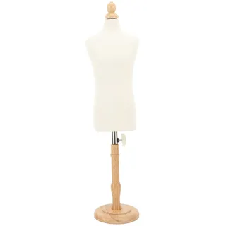 Männliche Körper-Schaufensterpuppe mit Holzsockel, Kleidermodell-Torso, Schneiderpuppe Zum Nähen, Musterherstellung, Schaufensterpuppe für Schmuck, Bekleidung, Schaufensterbummel