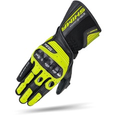 SHIMA STR-2 Motorradhandschuhe für Männer - Touchscreen Sommer Sport Leder belüftet Biker Handschuhe mit Haupt-Protektor, Palm und Finger Schieberegler, verstärkte Handfläche (Fluo Vent, 3XL)