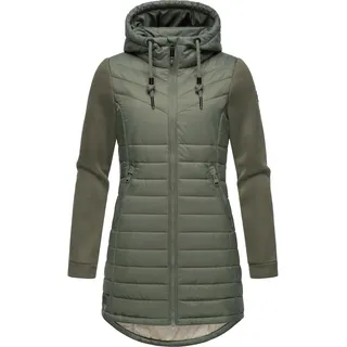 Langjacke RAGWEAR "Outdoorjacke Sandrra Long", Damen, Gr. M, grün (olive), Obermaterial: 100% Polyester PES.  Obermaterial: Futter: 100% Polyester PES. 100% Polyester PES., Jacken Langjacke