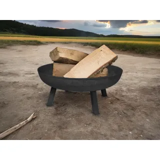 Perel Feuerschale 75x37 cm Schwarz