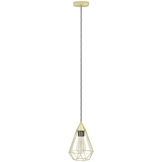 EGLO Tarbes 1-flg. Ø 17,5 cm rund Messing gebürstet