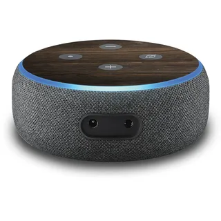 2er Set Aufkleber Holz passend für Alexa Echo Dot Gen.3 Assistant R137-28