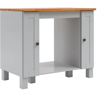 Home affaire Herdumbauschrank »Alby2« Mit Metallgriffen, Breite 100 cm, ohne E-Geräte, grau