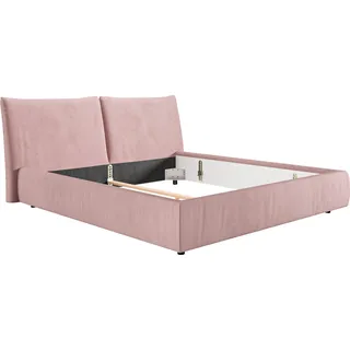 PLACES OF STYLE Polsterbett »Priora in 4 Breiten bis 200cm« auch in NaturLEDER, Cord, belastbar bis 280kg, auch Überlänge 220 cm, rosa