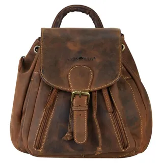 Greenburry Damen Rucksack S Leder braun Cityrucksack Daypack Vintage antik 1605-25 - Braun