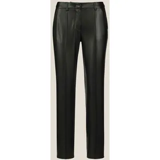 MADELEINE Stretch-Hose "Kunstlederhose Kunstlederhose mit Biesen" Lederimitat-Hose mit Biese, schwarz