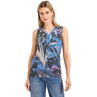 CECIL Damen B320035 Sommertop Floral, Carbon Grey, XXL