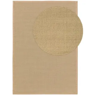 Kunstloft Sisalteppich Sana Cream 160x230 cm , Beige , Naturmaterialen , Beton Optik , Rechteckig , 160x1 cm , Gots , für Fußbodenheizung geeignet , Teppiche und Böden, Teppiche
