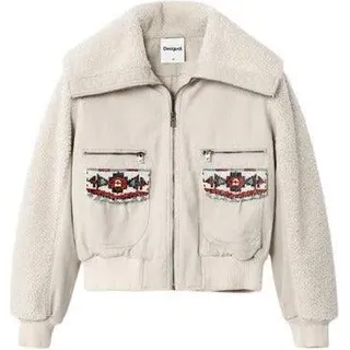 Desigual Beige Jacke – S - Beige