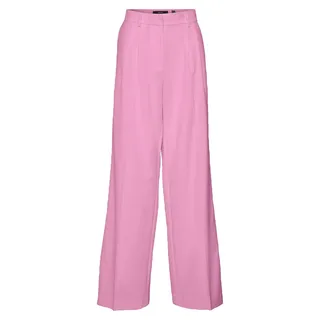 VERO MODA Damen Weite Stoffhose Culotte Palazzo Marlene Business Pants VMTROIAN Größe: XL / 30L - Rosa