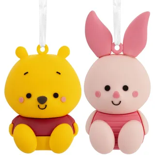 Hallmark Disney Winnie Puuh und Ferkel Better Together Magnetische Weihnachtsschmuck, 2er Set, bruchsicher