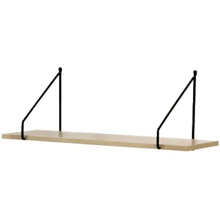 Calicosy Wandregal 60 cm im Industrial-Stil , Holzwerkstoff , 15x20x60 cm , Wohnzimmer, Regale, Bücherregale