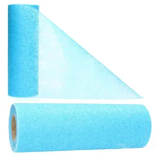 AmaCasa Vlies Tischband Tischläufer für Hochzeiten, Kommunionen, Taufen und Allen Feierlichkeiten Maße: 23cm/20m Rolle (Aqua Blau, Vlies)