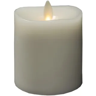 Konstsmide LED Echtwachskerze 11,4 cm cremeweiß