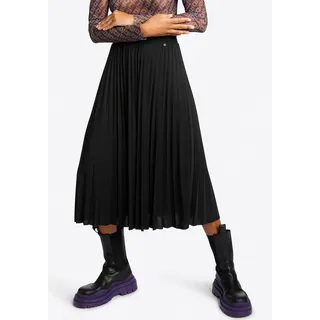 richroyal Plisseerock Damen Schwarz 34