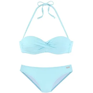 VENICE BEACH Bügel-Bandeau-Bikini Damen aqua Gr.34 Cup E
