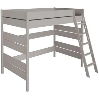 Paidi Hochbett TIAGO 120 x 200 cm Buche massiv grau kieselgrau