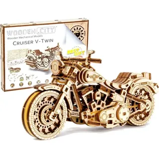 WOODEN.CITY WOODEN CITY 3D-Puzzle Motorrad Cruiser V-Twin 168 Teile