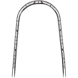 Garden Pleasure Rosenbogen 145 x 260 cm Anthrazit
