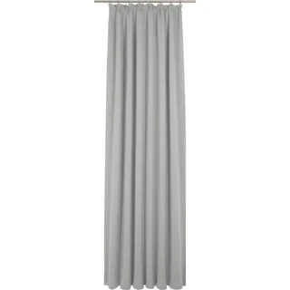 Vorhang ADAM "Uni Collection light" Gr. 1, grau (hellgrau), B:145cm H:145cm, Baumwolle (Bio-Baumwolle), Gardinen, Vorhang, aus 100% Bio-Baumwolle