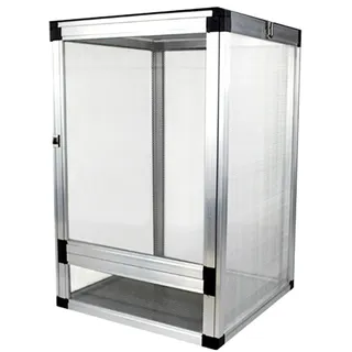 Eidechsenkäfig aus Aluminium, 45cm x 45cm x 80cm